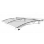 Extendable Canopy 950 White Powder Coated Clear